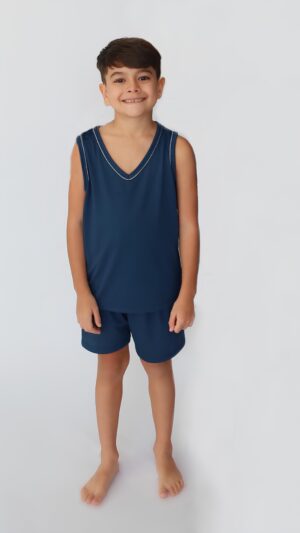 Pijama Regata Infantil em Malha PV Lisa